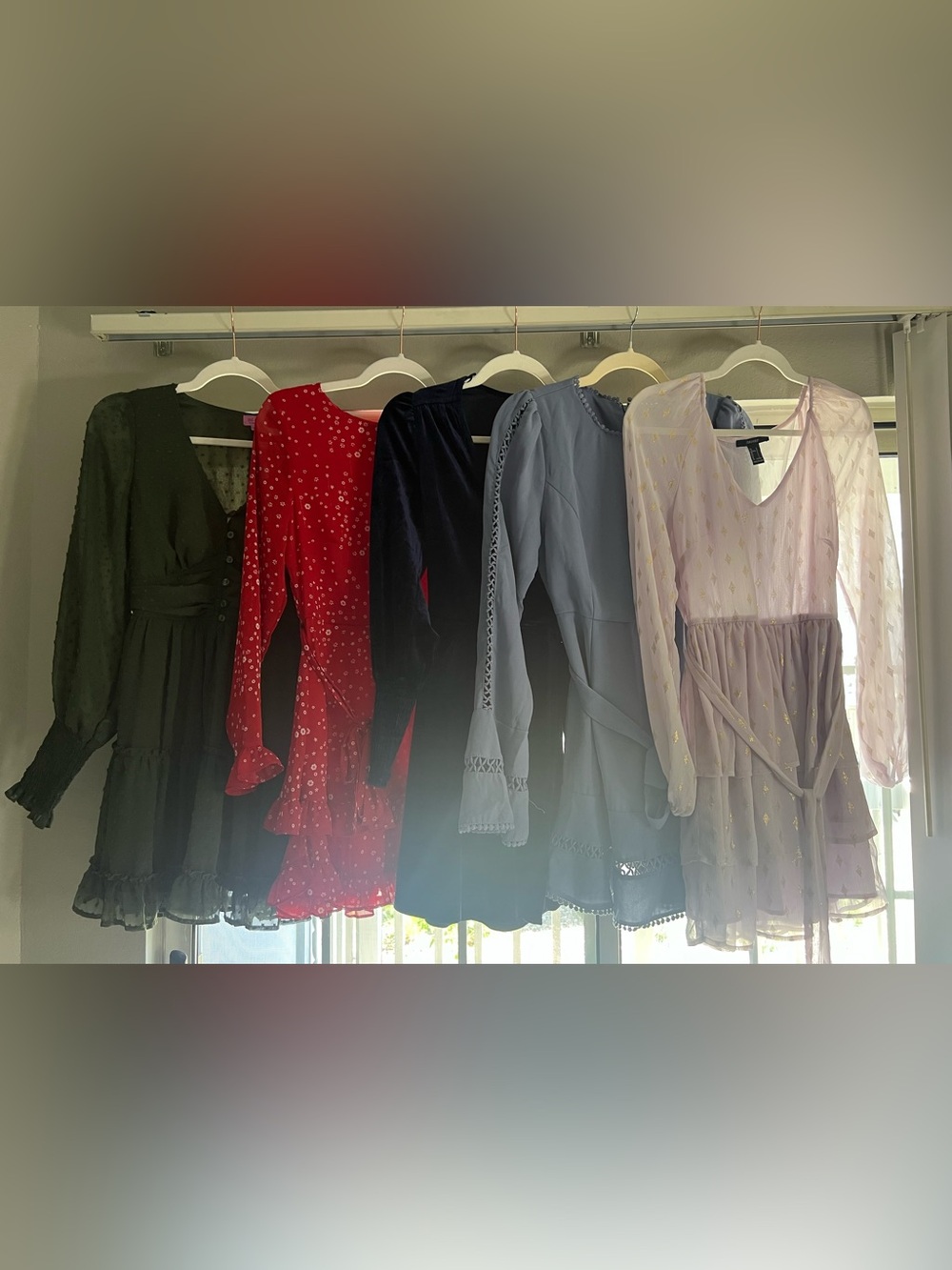Bundle of 5 long sleeve babydoll dresses Smalls
